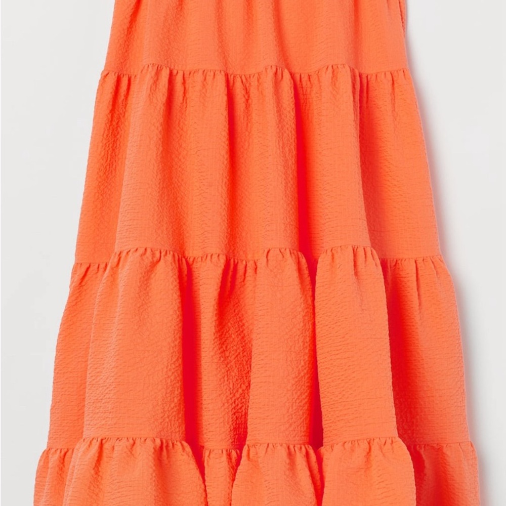 Orange Tiered Skirt